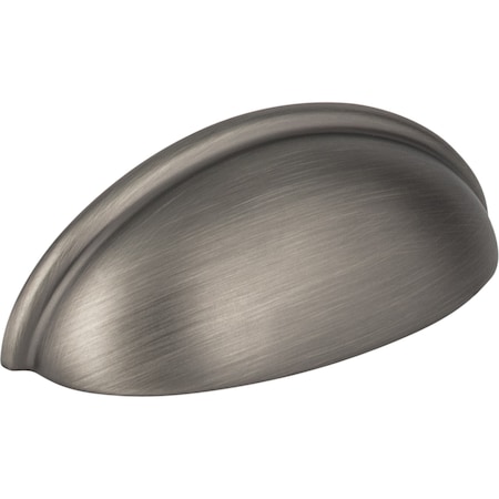 Elements 3" Center-to-Center Brushed Pewter Florence Cabinet Cup Pull 2981BNBDL